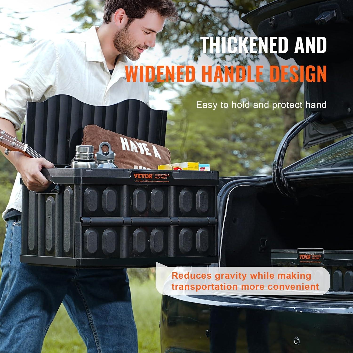 Contenedor de Almacenamiento Plegable VEVOR 45L - 3 Paquetes