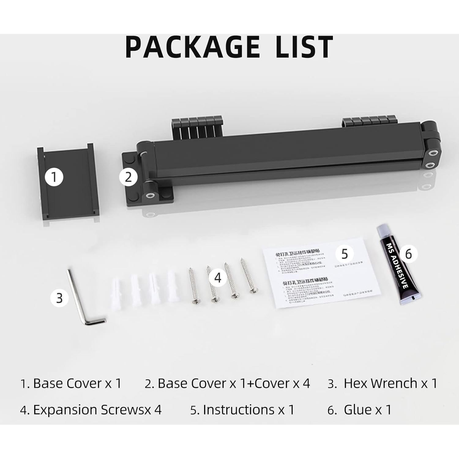 Soporte de Ropa Plegable Montado en Pared Kelisiting - Negro