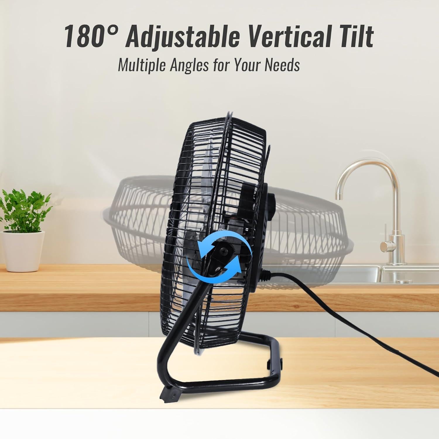 Ventilador de Piso BEYOND BREEZE 23 cm 3 Velocidades Ajustable