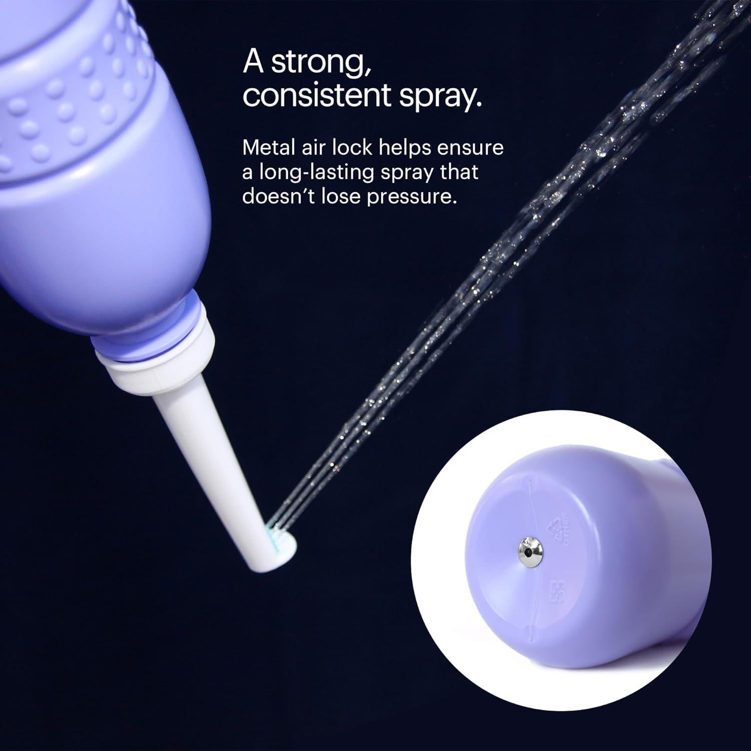 Brondell GoSpa Travel Bidet GS-70 Easy-to-use Portable Bidet with Convenient Nozzle Storage, Travel Bag, 400 ml Capacity, and Angled Nozzle Spray