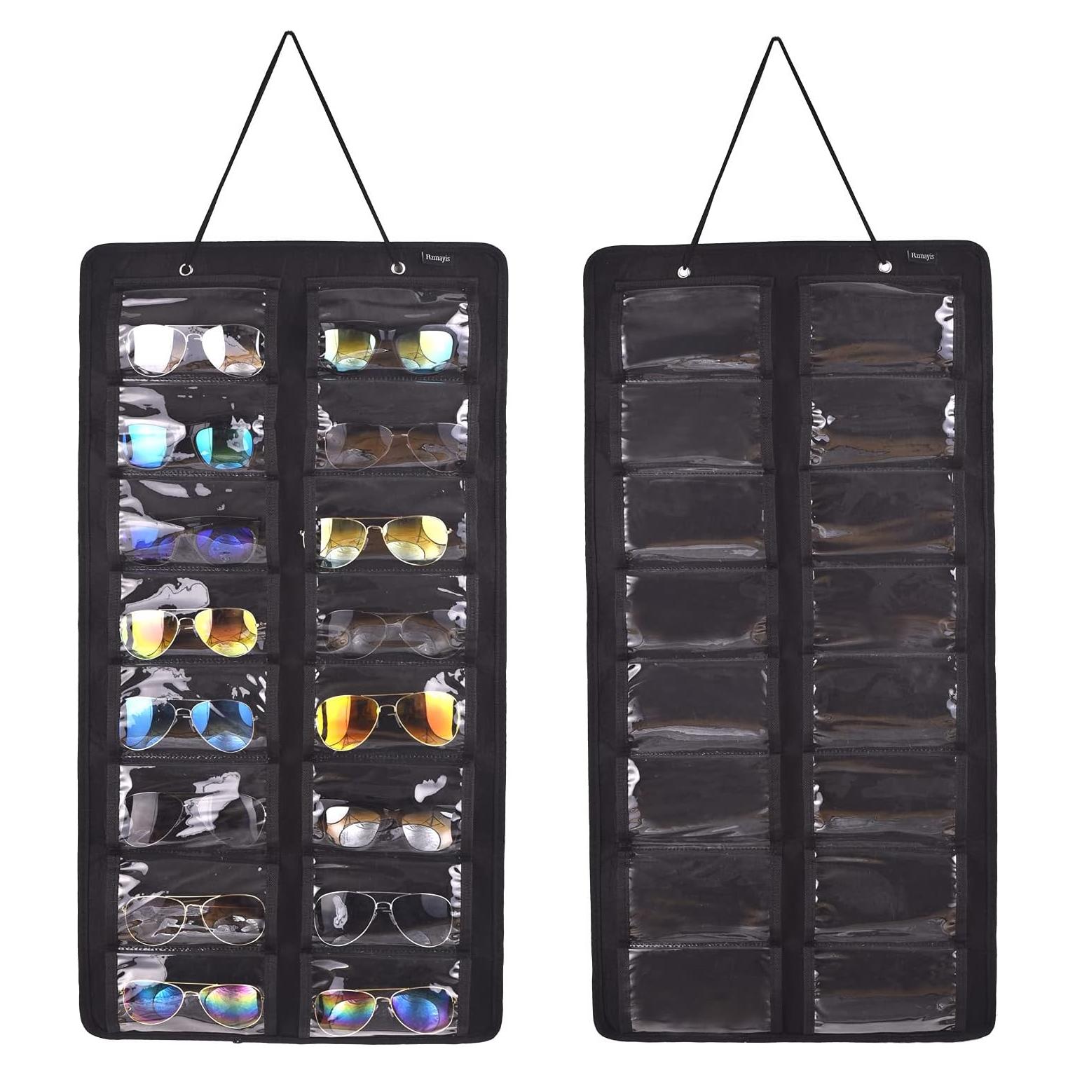 Organizador de Gafas de Sol RZMAYIS 16 Compartimentos Montado en Pared
