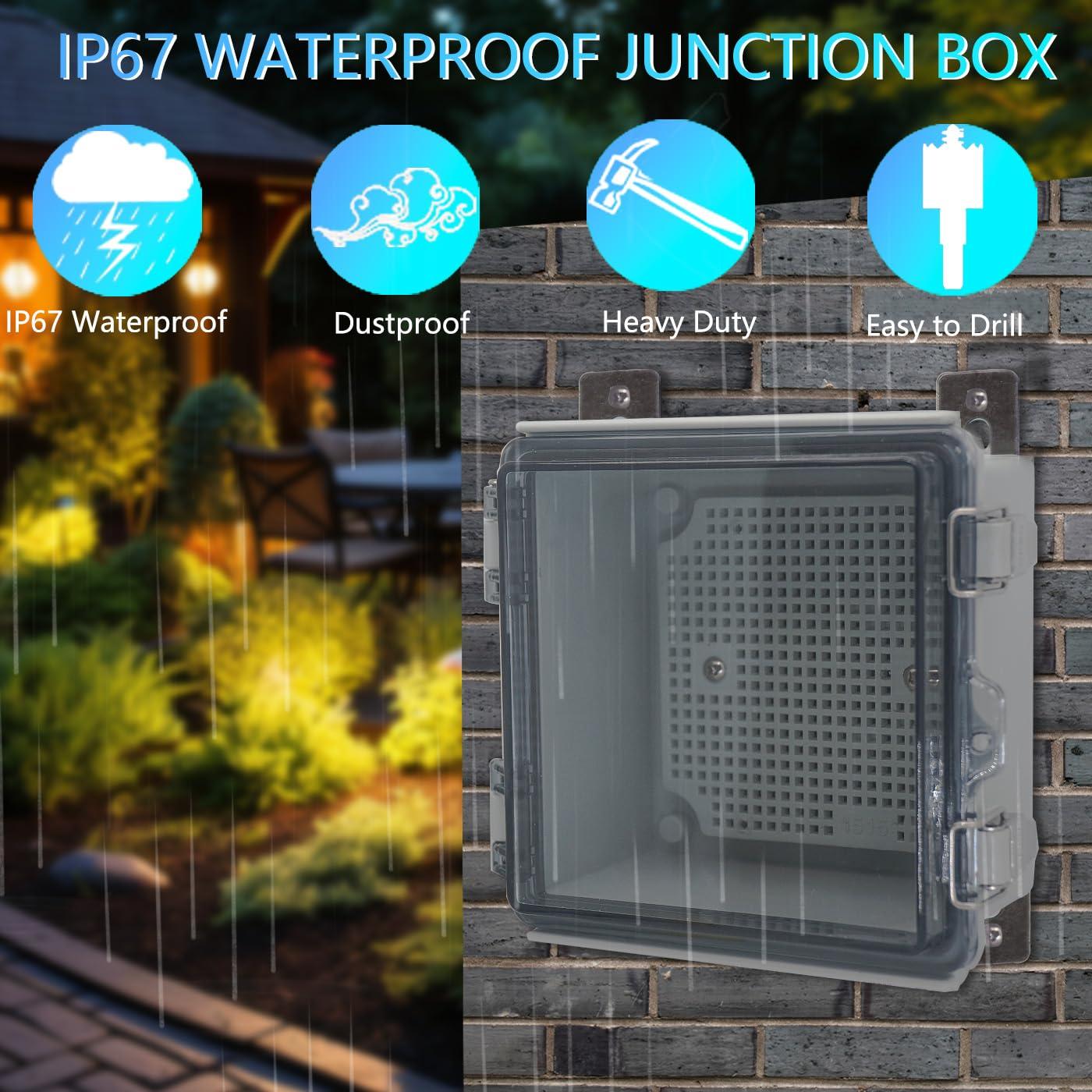 Caja de Conexiones Impermeable IP67 LuSumtly 15x10x7 cm