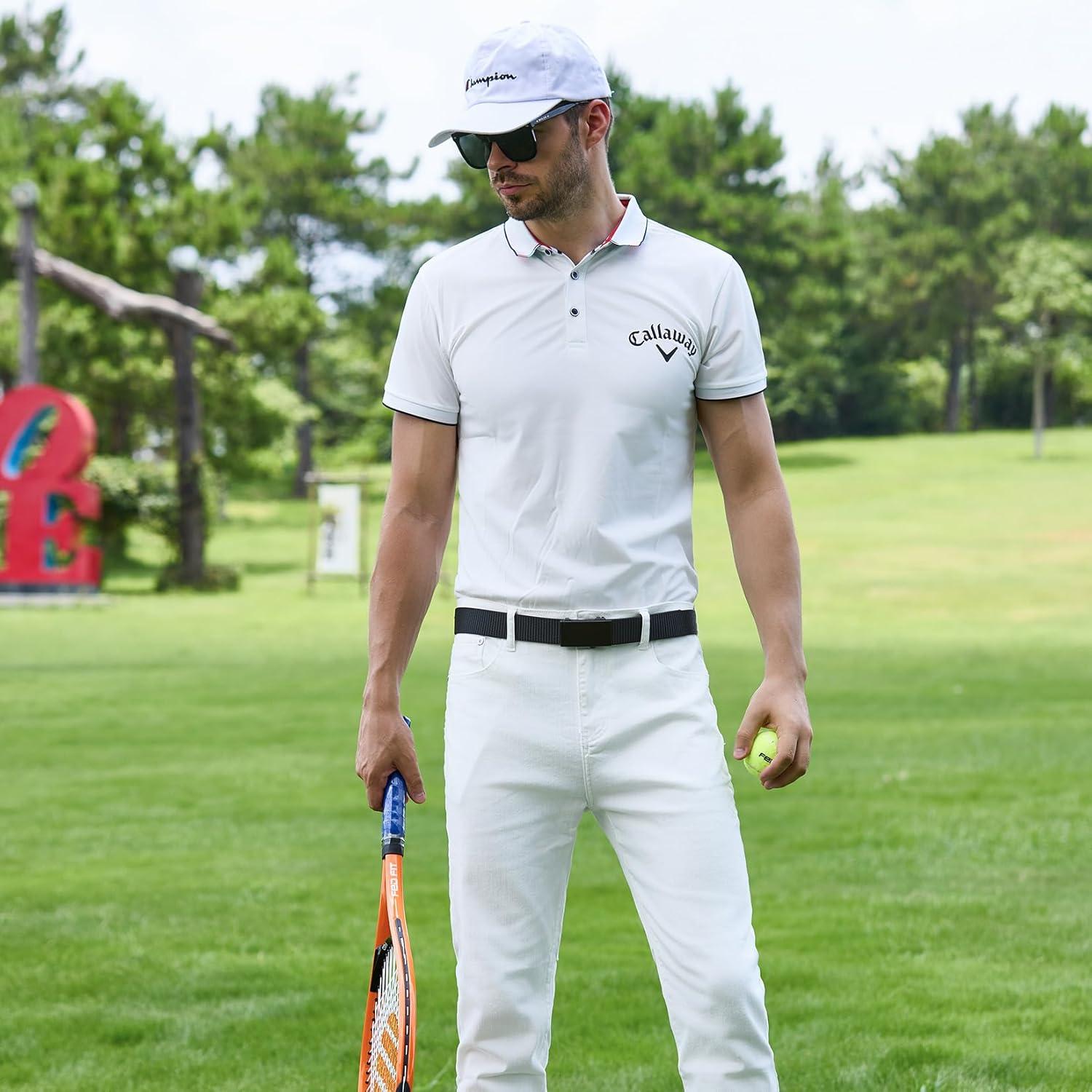 Cinturón Trinquete Nylon Ajustable Hombre 71-86 cm Negro