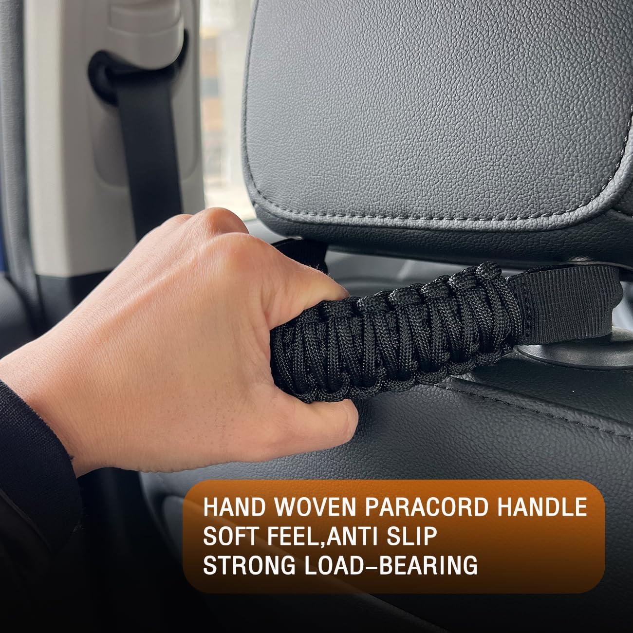 Mangos de Agarre para Reposacabezas ROMASO - 2 Pack Negro