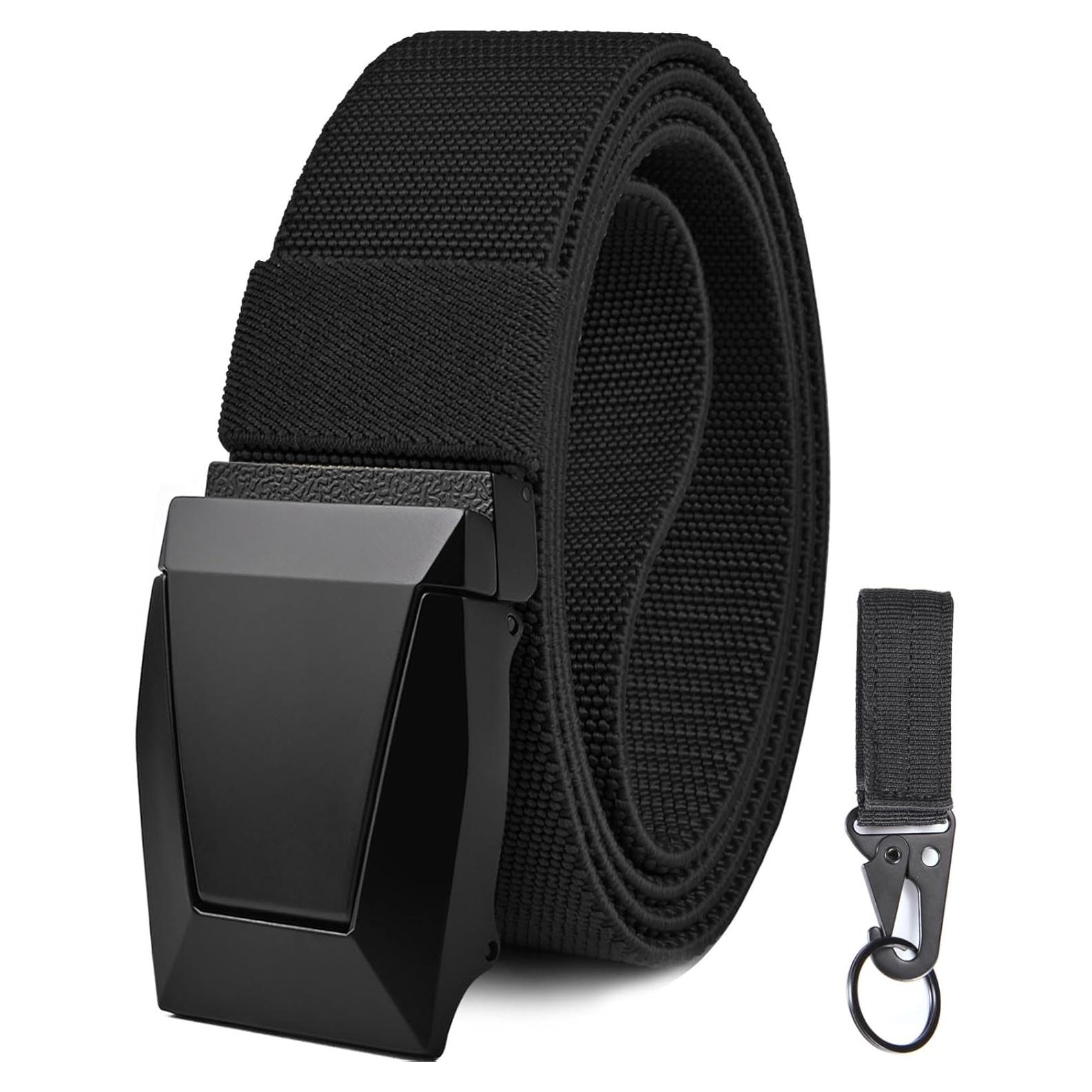 Cinturón KingMoore para hombres - Cinturón táctico de nylon 3,81 cm