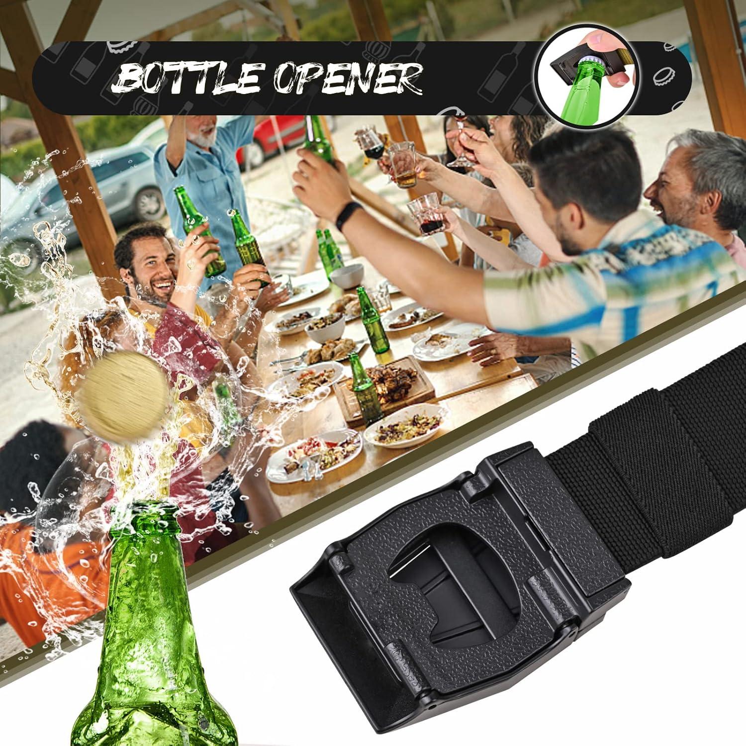 Cinturón KingMoore para hombres - Cinturón táctico de nylon 3,81 cm