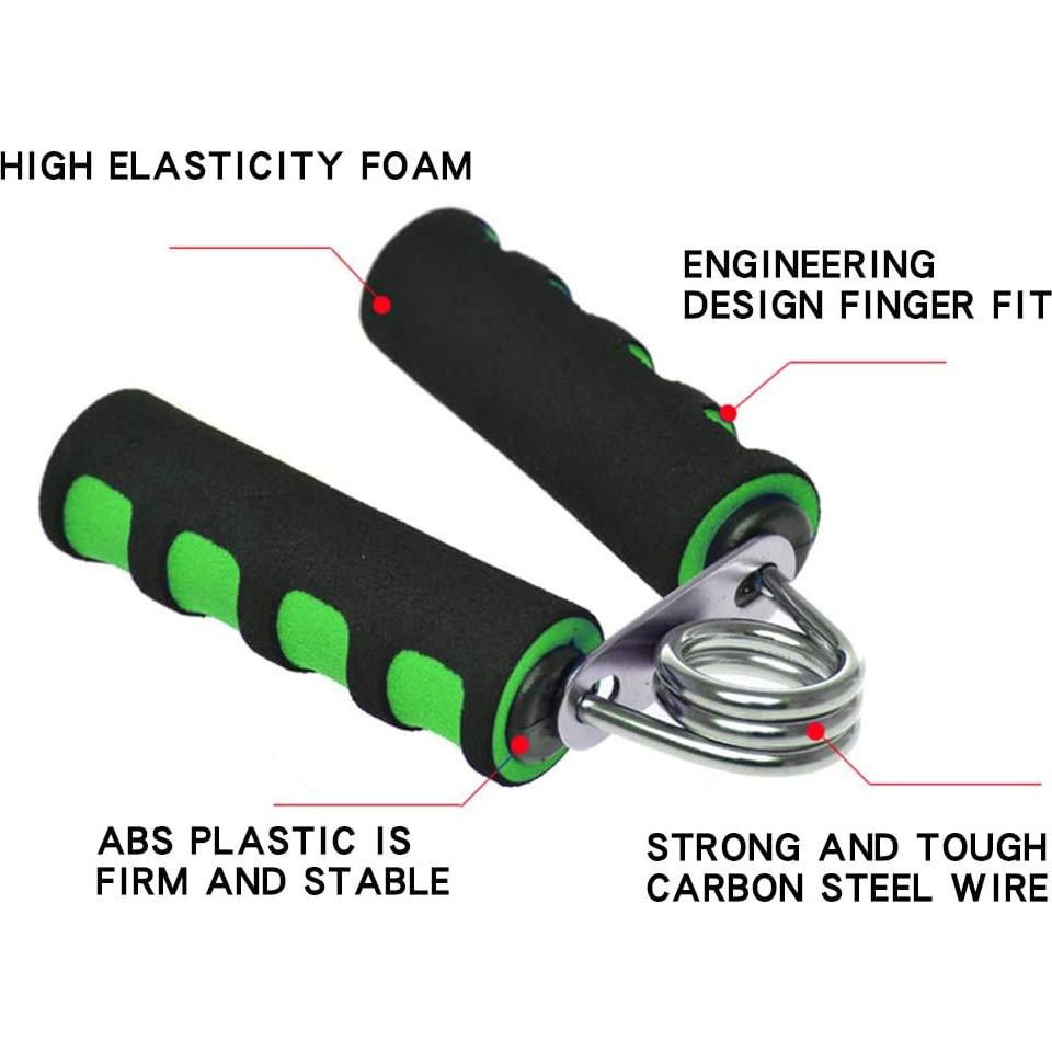 Juego de Fortalecedores de Agarre YESIMET - 2 Unidades Verde