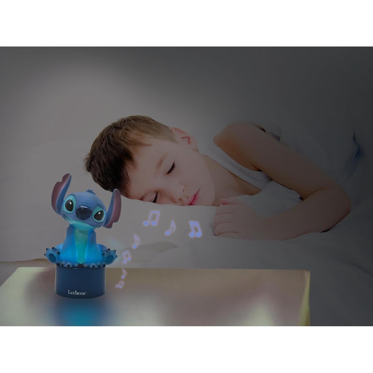 Luz Nocturna con Altavoz Lexibook Disney Stitch Azul