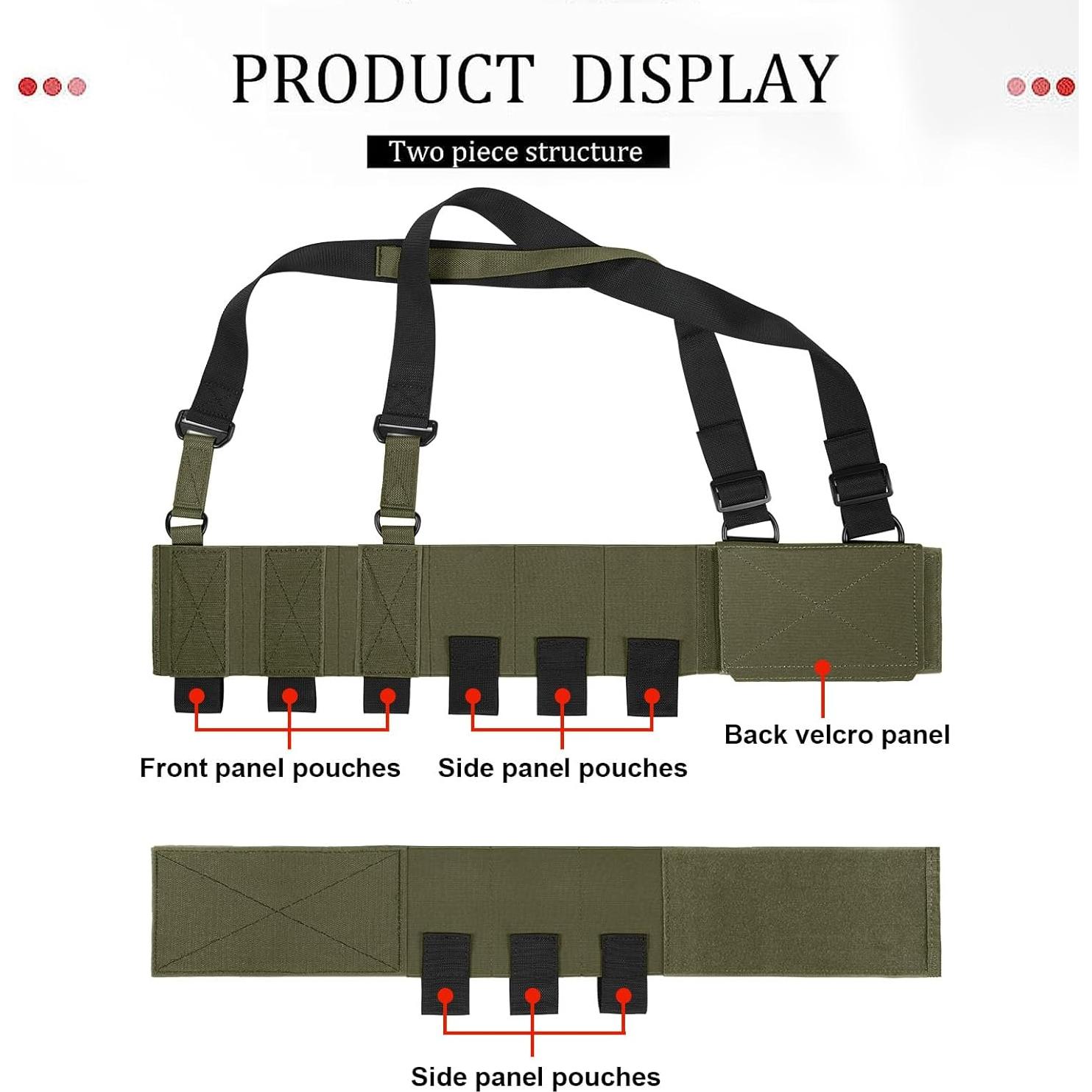 Arnés Táctico COMO GEAR Ajustable para Equipos de Combate