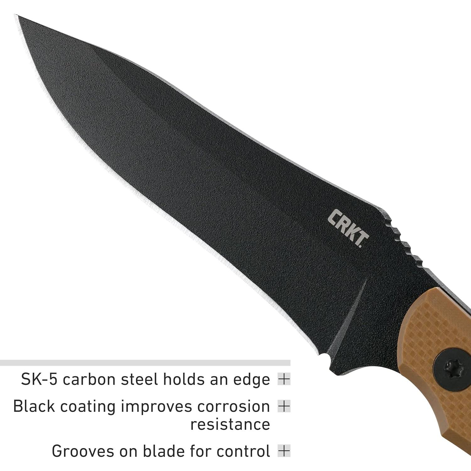 Cuchillo Fijo CRKT Ramadi 11.09 cm Hoja SK-5 con Funda