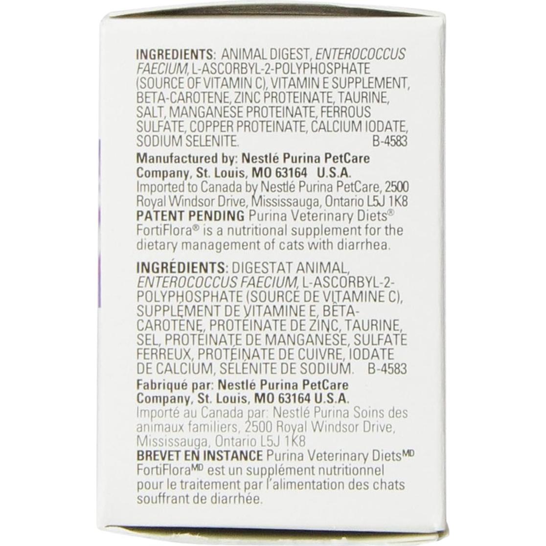 Suplemento Probiótico FortiFlora Feline Purina 3 Paquetes