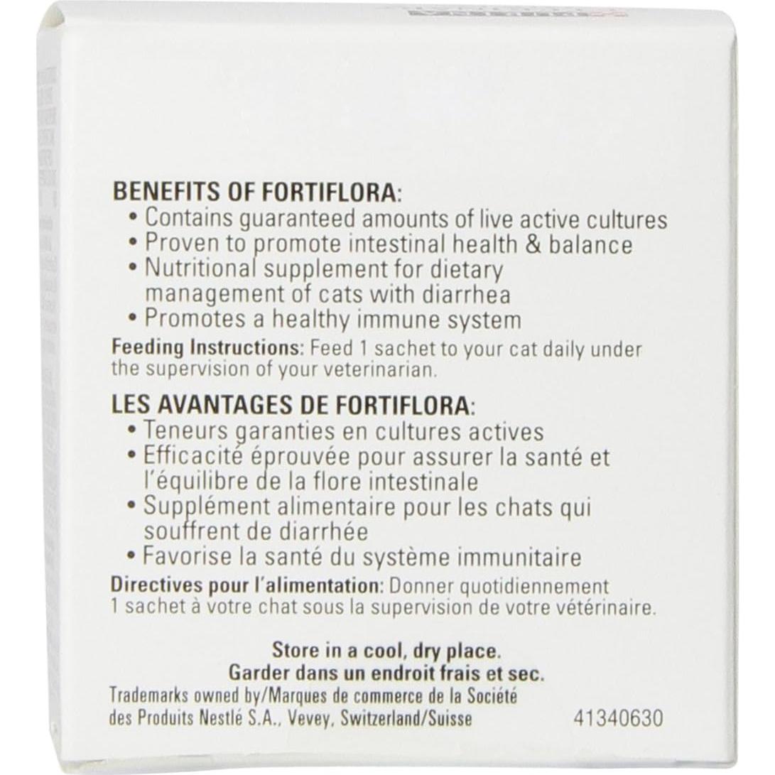 Suplemento Probiótico FortiFlora Feline Purina 3 Paquetes
