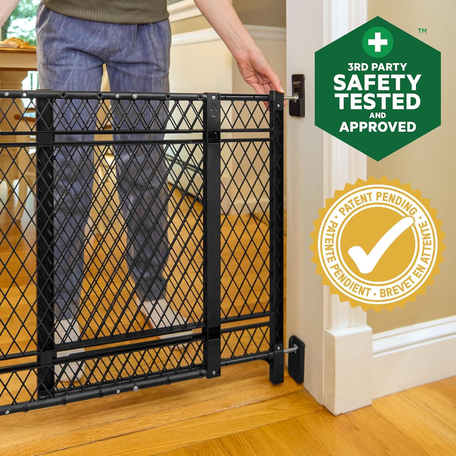 Ingenuity Doorway 42W Series Dog and Baby Gate, Indoor Outdoor, Won't Rust or Fade, Fits 23-42" Openings, 24” Tall
