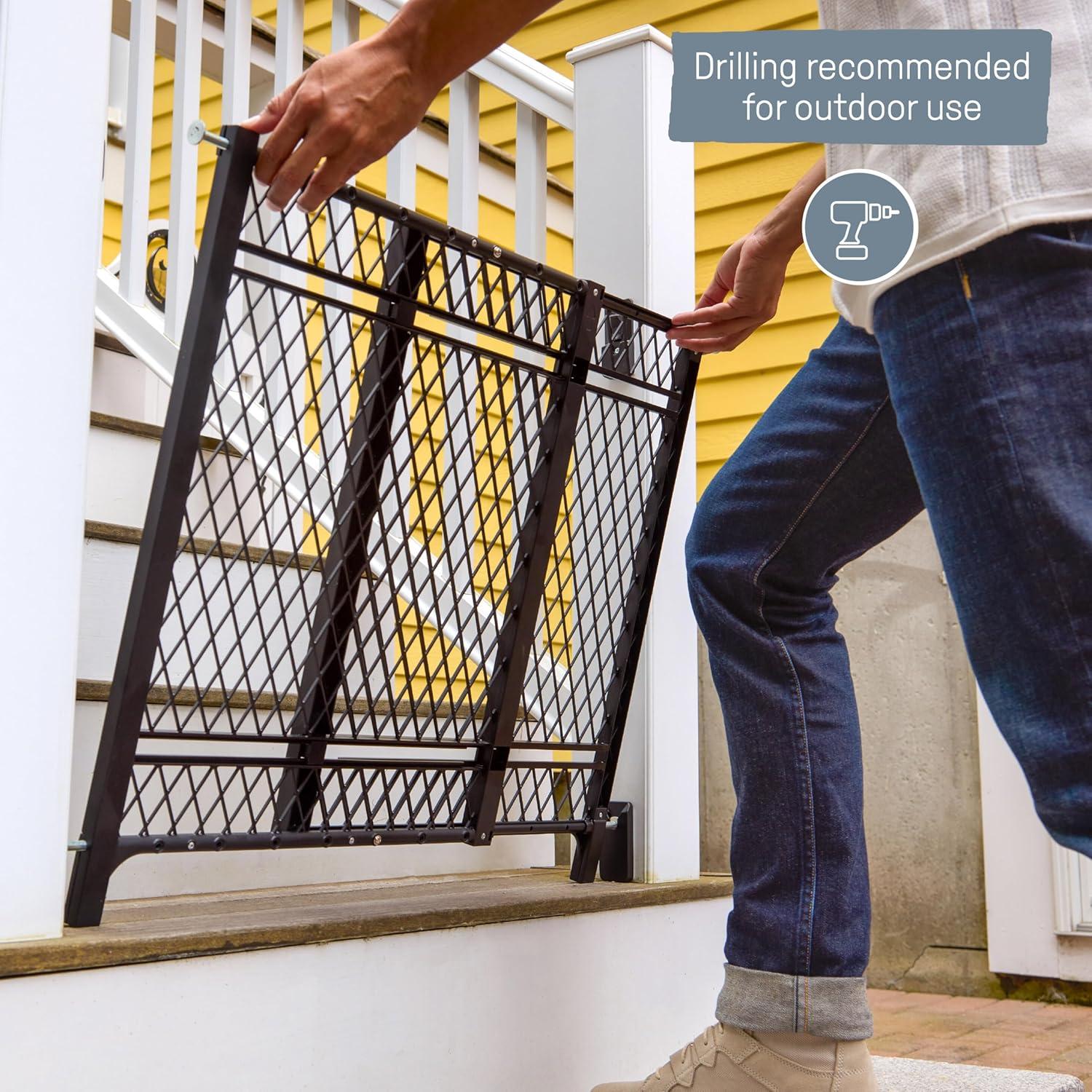 Ingenuity Doorway 42W Series Dog and Baby Gate, Indoor Outdoor, Won't Rust or Fade, Fits 23-42" Openings, 24” Tall