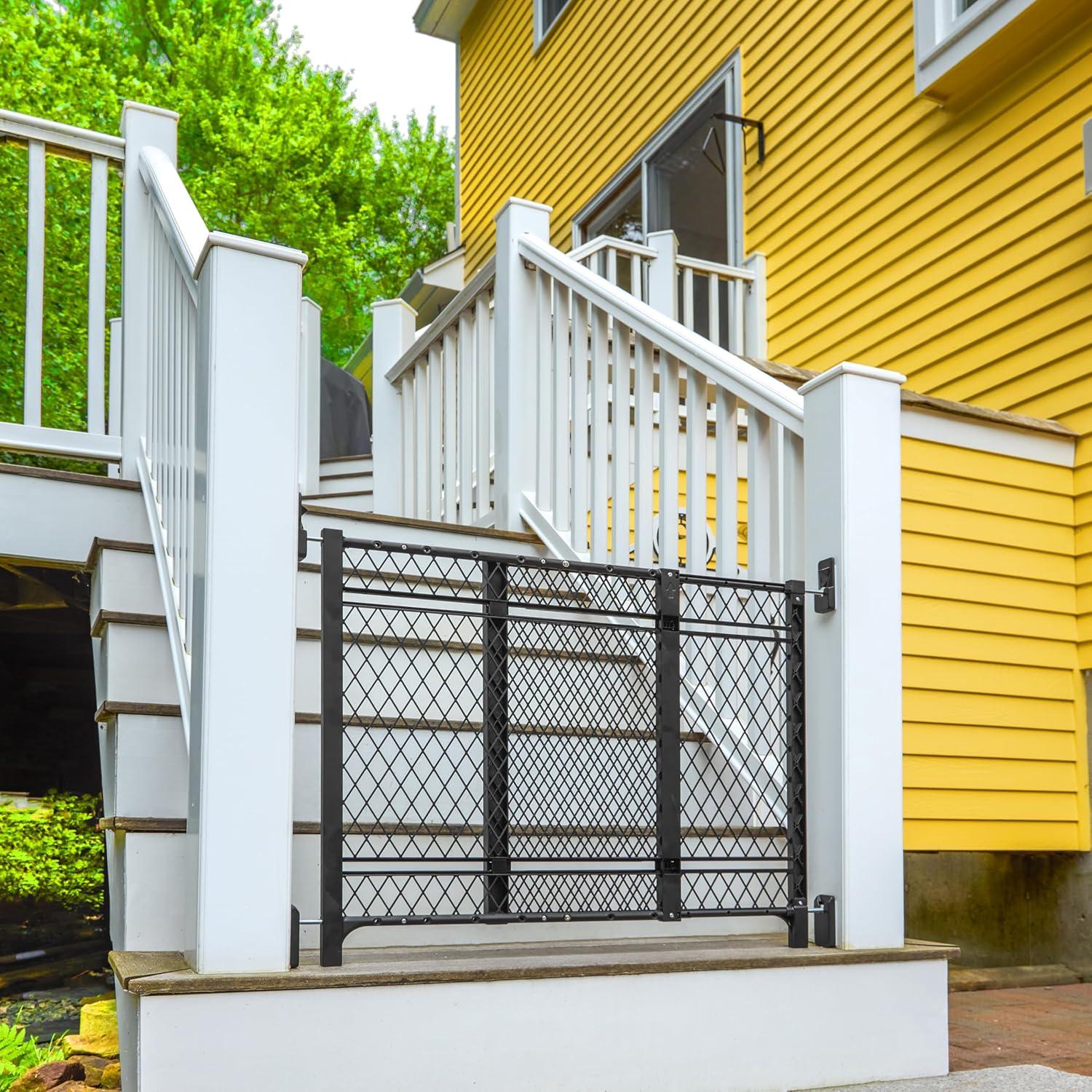 Ingenuity Doorway 42W Series Dog and Baby Gate, Indoor Outdoor, Won't Rust or Fade, Fits 23-42" Openings, 24” Tall