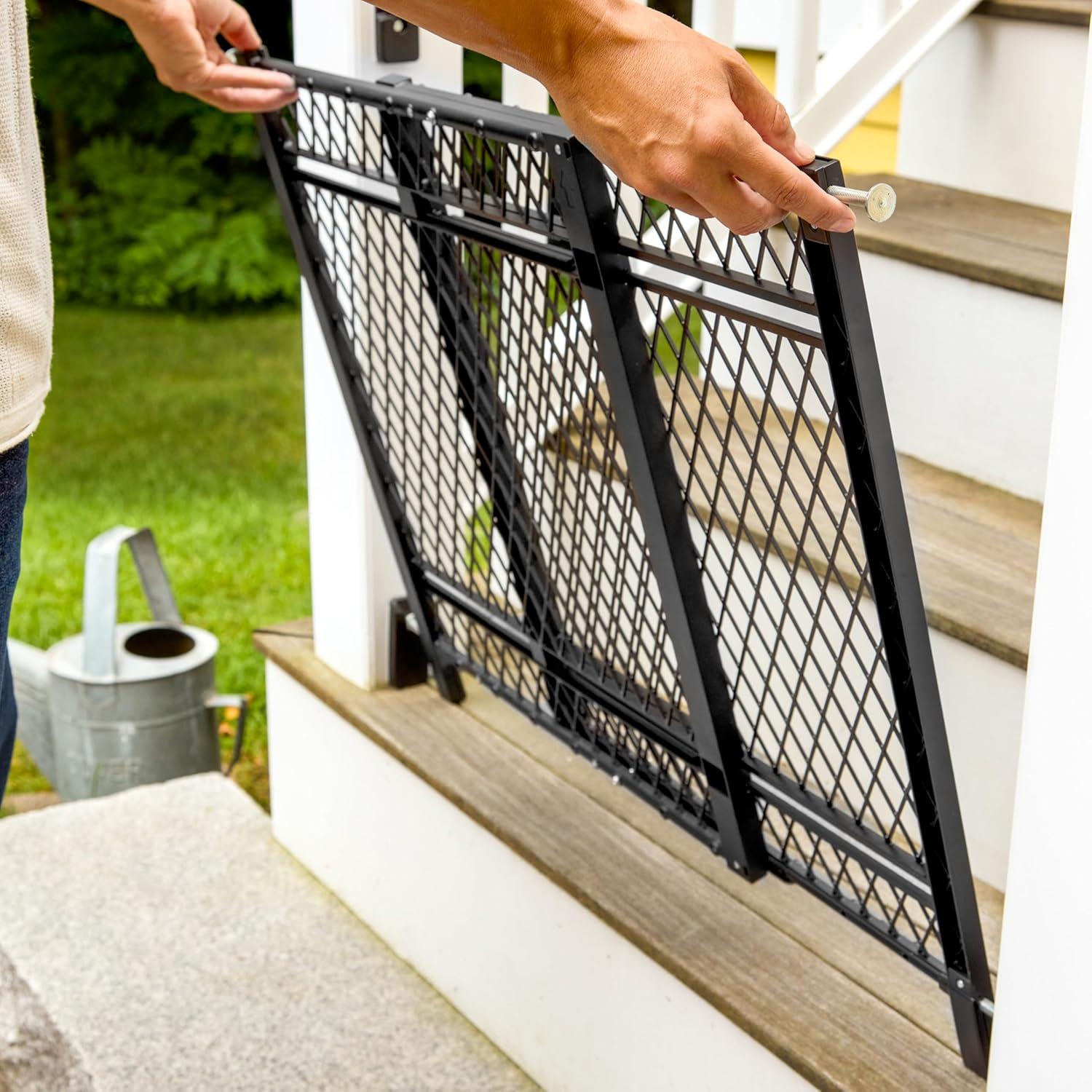 Ingenuity Doorway 42W Series Dog and Baby Gate, Indoor Outdoor, Won't Rust or Fade, Fits 23-42" Openings, 24” Tall