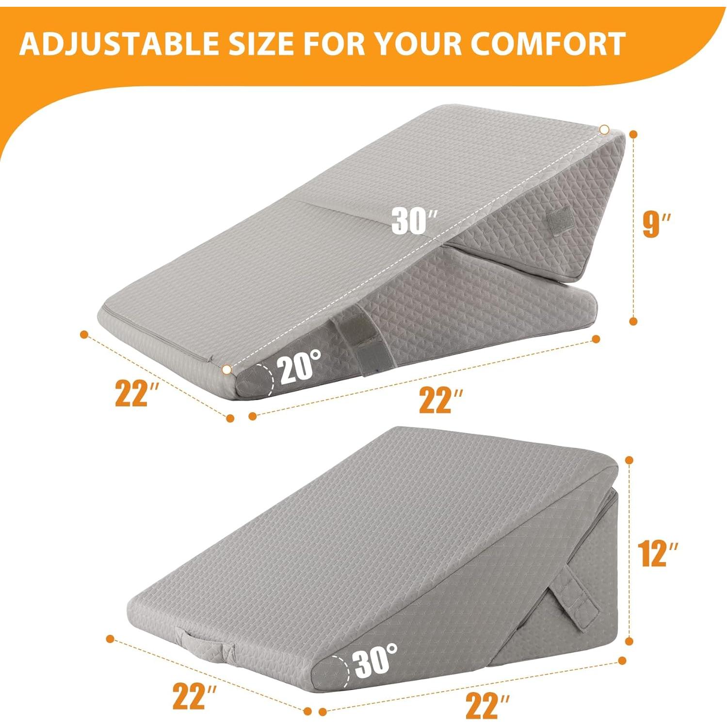 Cojín en Cuña Ajustable Ruqmuis 22-30 cm Espuma de Memoria