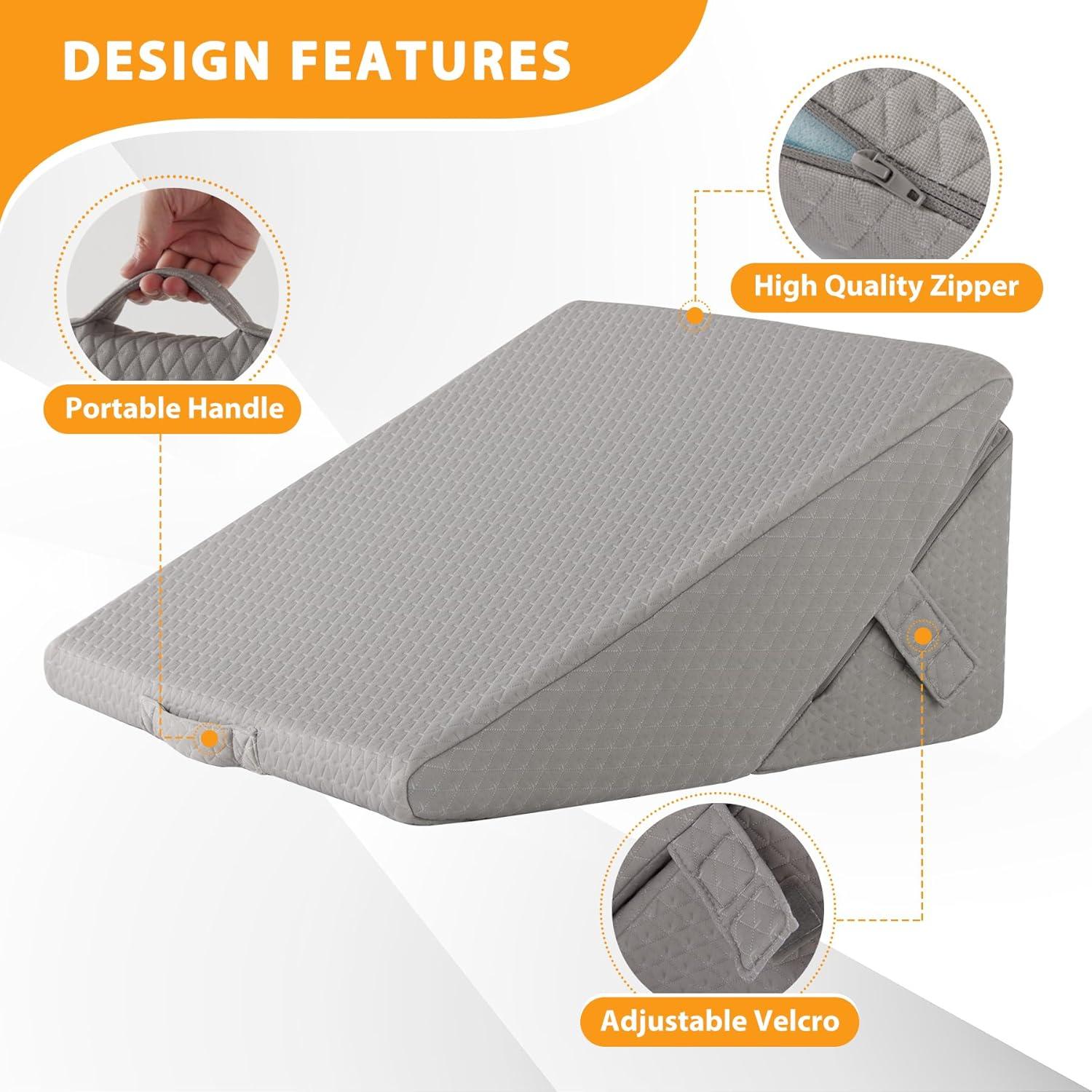 Cojín en Cuña Ajustable Ruqmuis 22-30 cm Espuma de Memoria