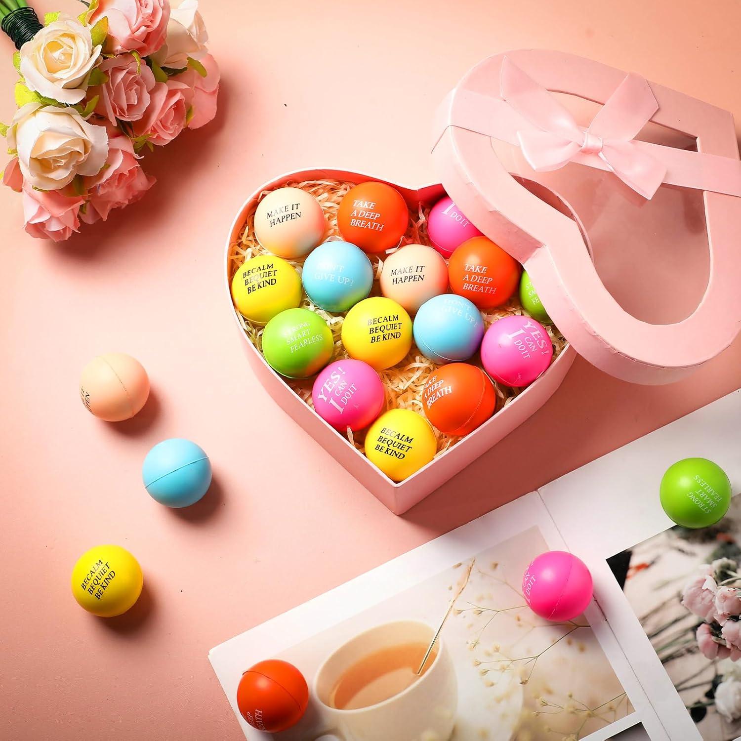 Bolas de Estrés Motivacionales Sotiff - 100 Piezas Coloridas