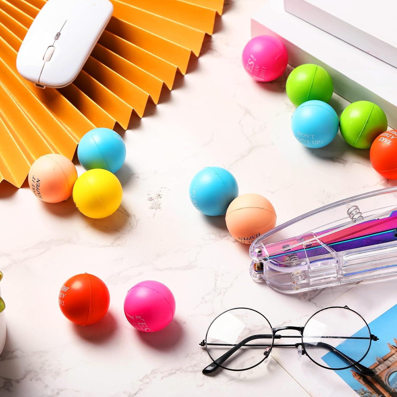 Bolas de Estrés Motivacionales Sotiff - 100 Piezas Coloridas
