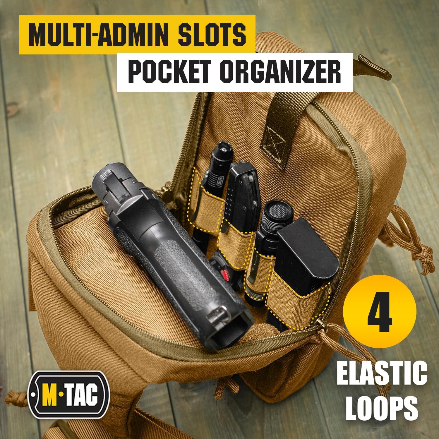 Bolsa de Bandolera Táctica M-Tac para Hombres Coyote