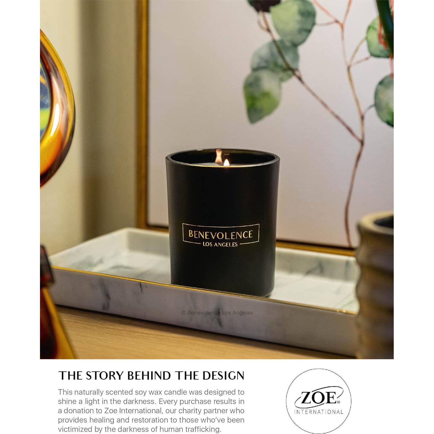 Vela Aromática Benevolence LA 170g Bergamota y Jazmín