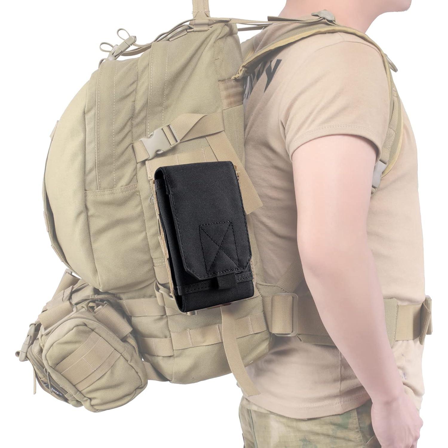 Funda táctica MOLLE para teléfono móvil EDC 17x9cm