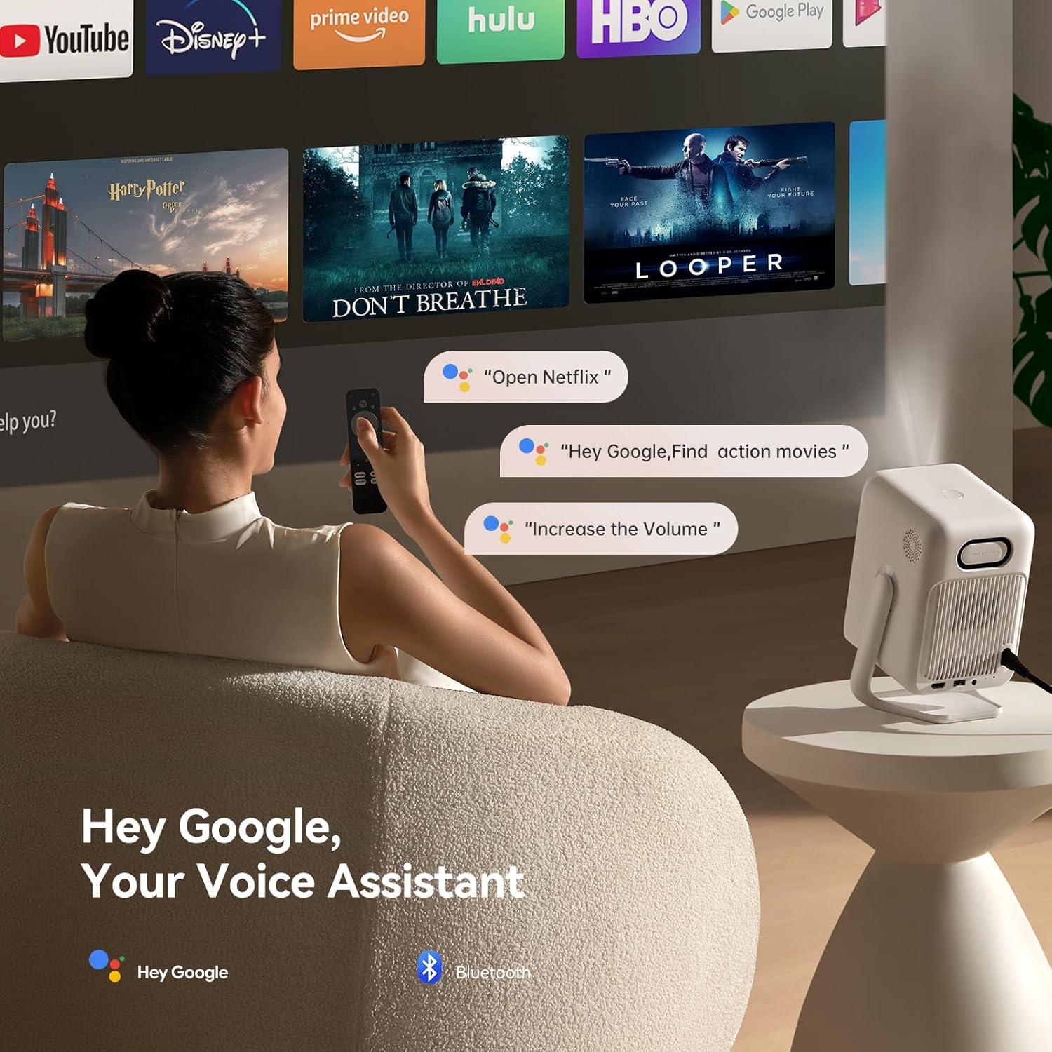 Proyector Mini WANBO T2 Ultra 1080P Android TV WiFi Bluetooth