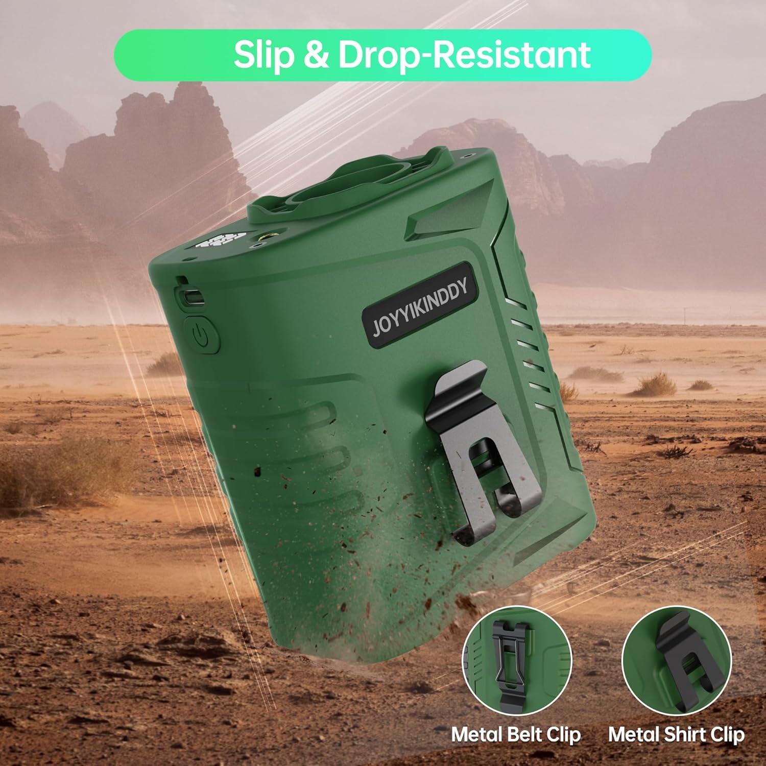 Ventilador de Cintura Portátil JoyyiKinddy GY007C 5000mAh Verde