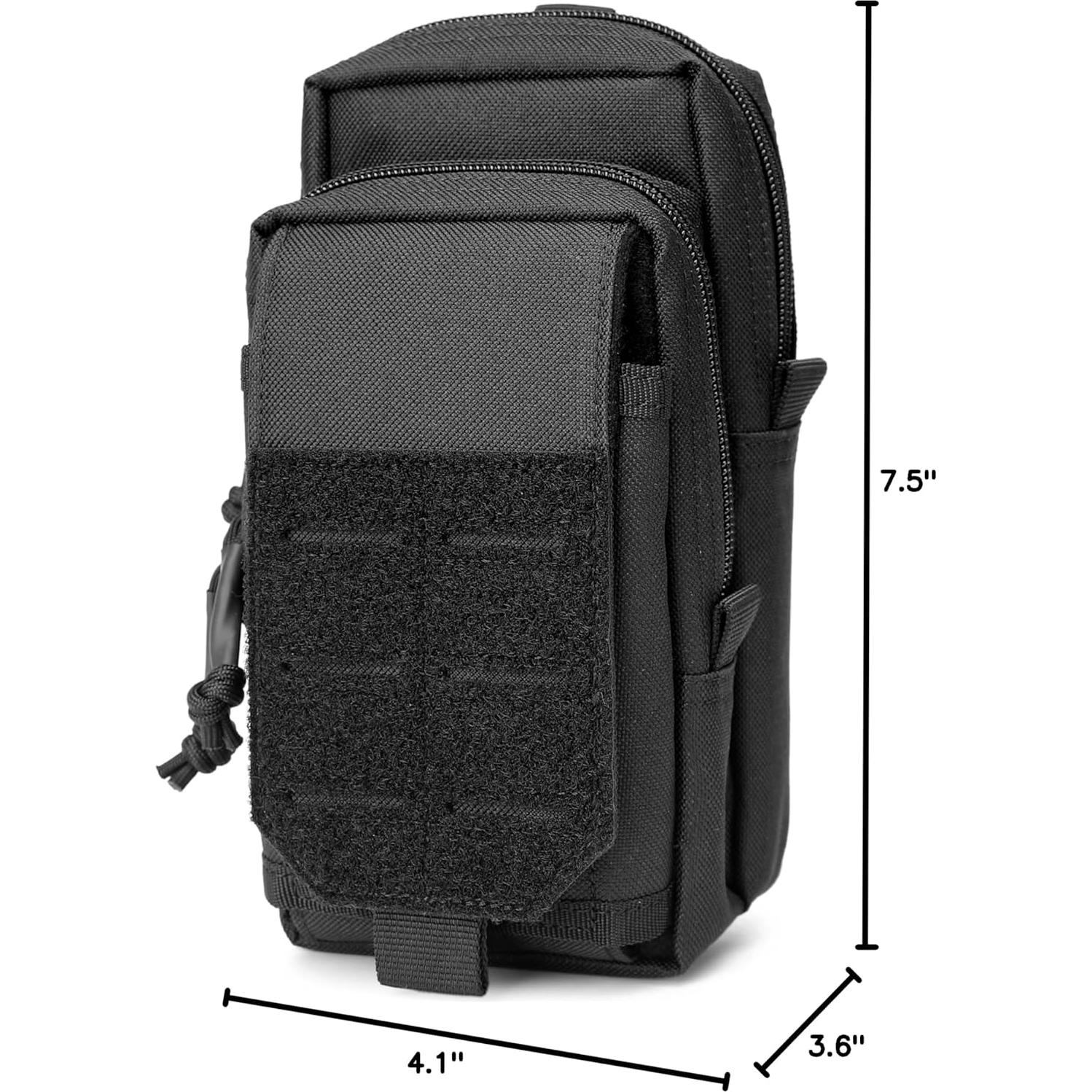 Bolsa Táctica Molle MOZETO Resistente al Agua 19x10x9 cm