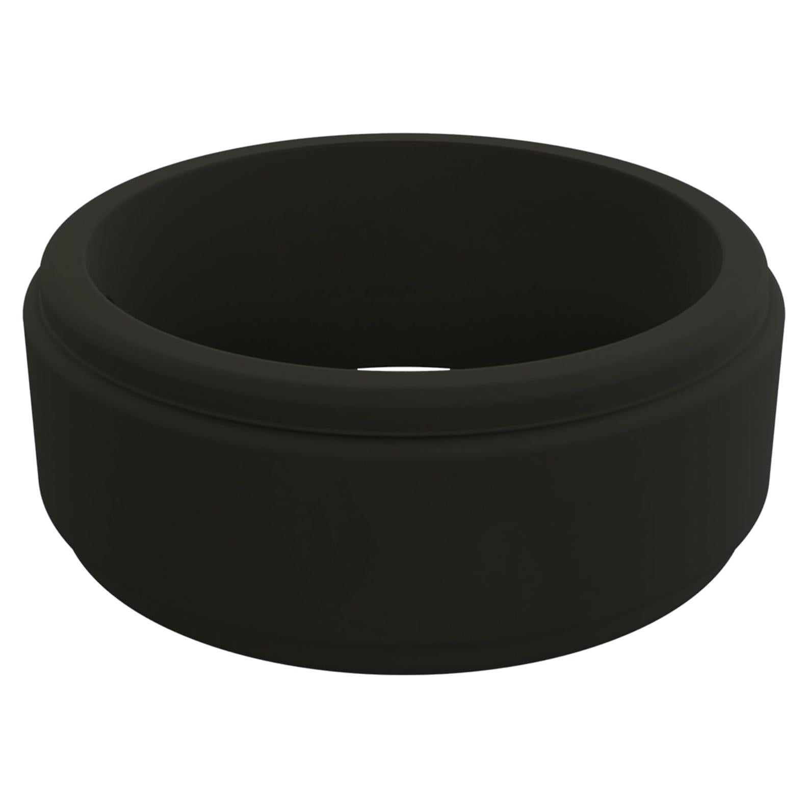 Anillo de Silicona QALO Bisel Paso Q2X Negro para Hombre