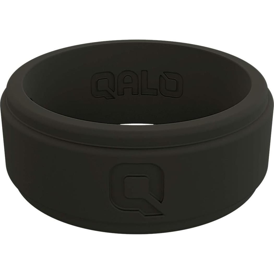 Anillo de Silicona QALO Bisel Paso Q2X Negro para Hombre