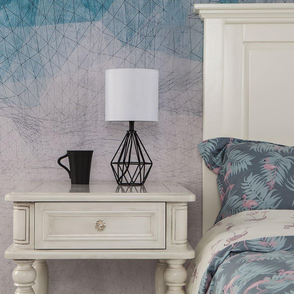 Lámpara de Mesa COTULIN Negra 36 cm con Pantalla de Tela