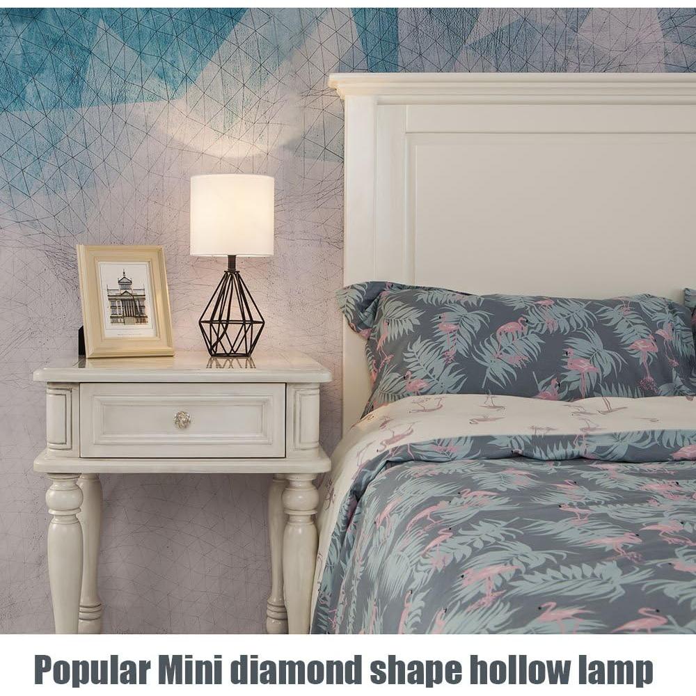 Lámpara de Mesa COTULIN Negra 36 cm con Pantalla de Tela