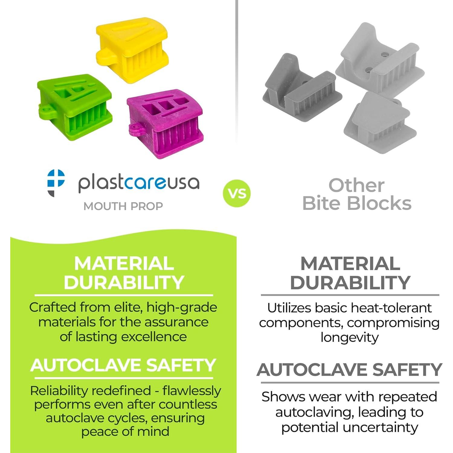 Bloques de Mordida Dental PlastCare USA - 6 Piezas Silicona
