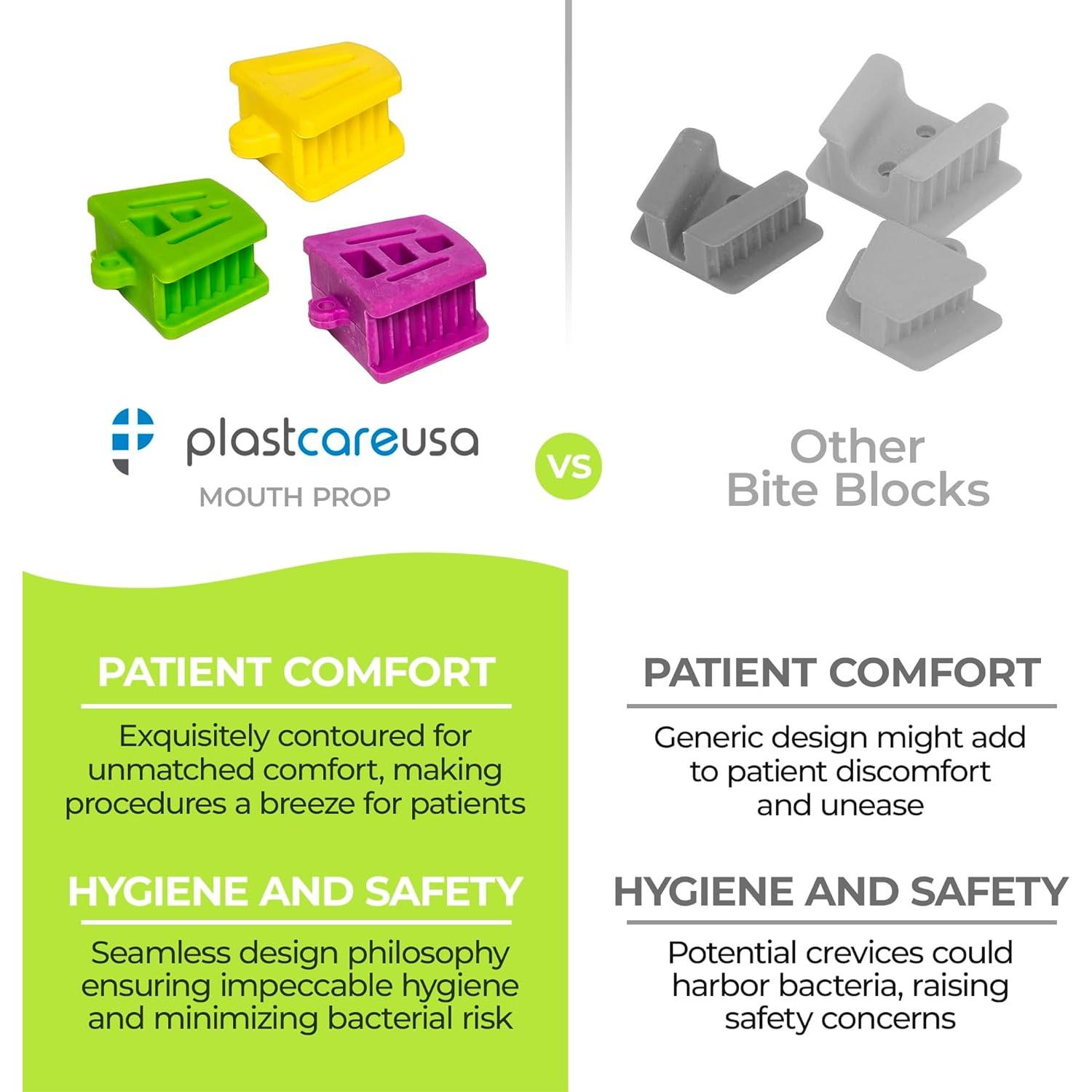 Bloques de Mordida Dental PlastCare USA - 6 Piezas Silicona