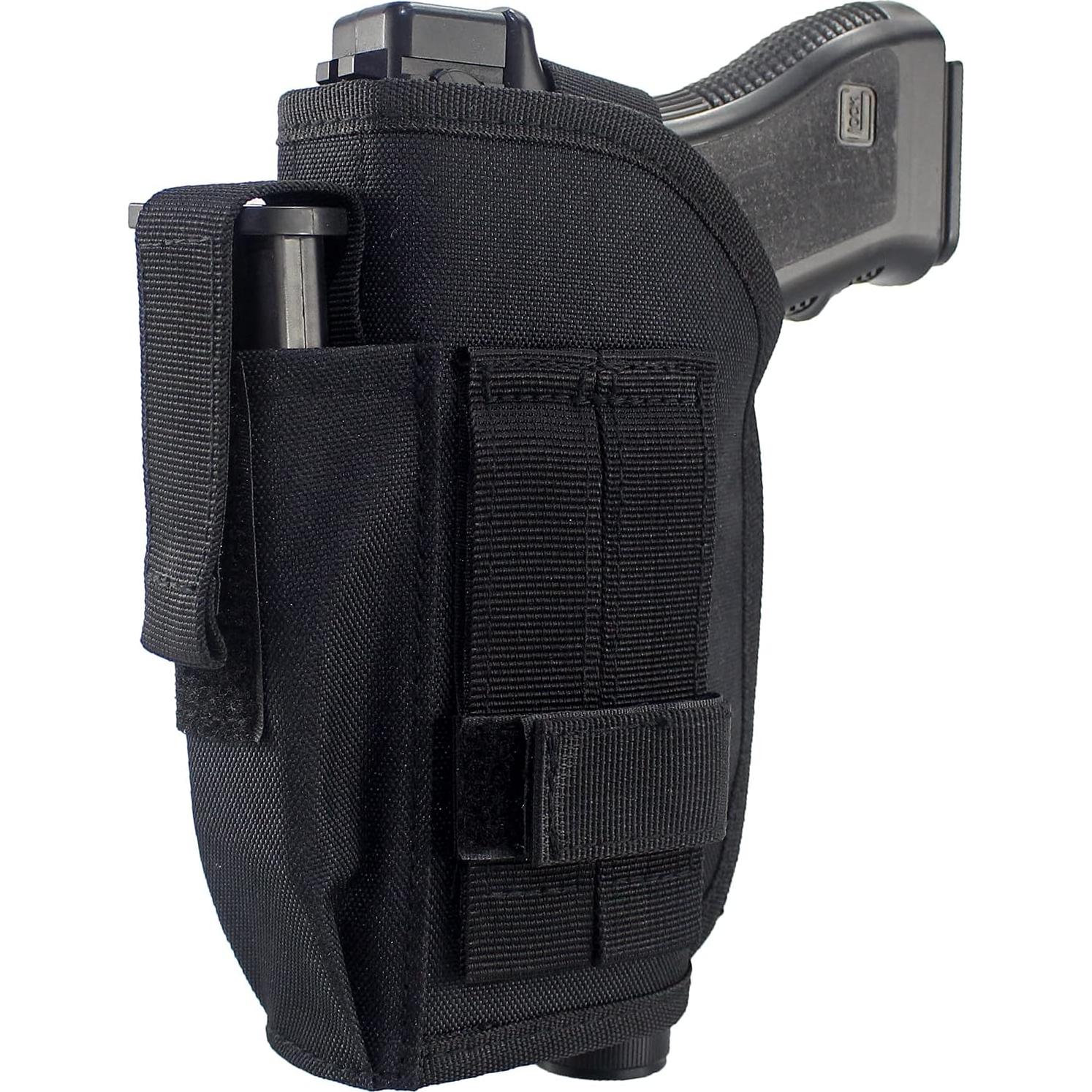 Funda Táctica Depring para Cinturón con Cargador Negro