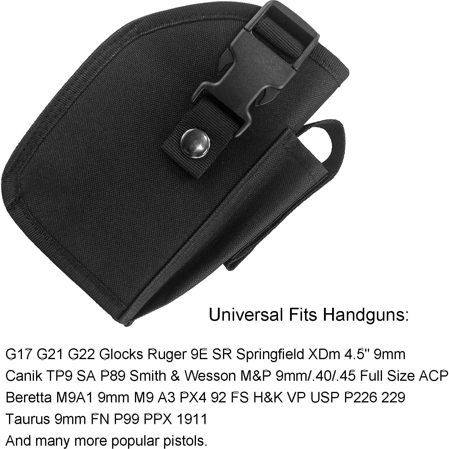 Funda Táctica Depring para Cinturón con Cargador Negro