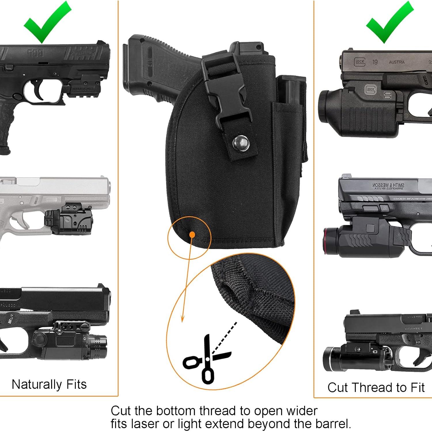 Funda Táctica Depring para Cinturón con Cargador Negro