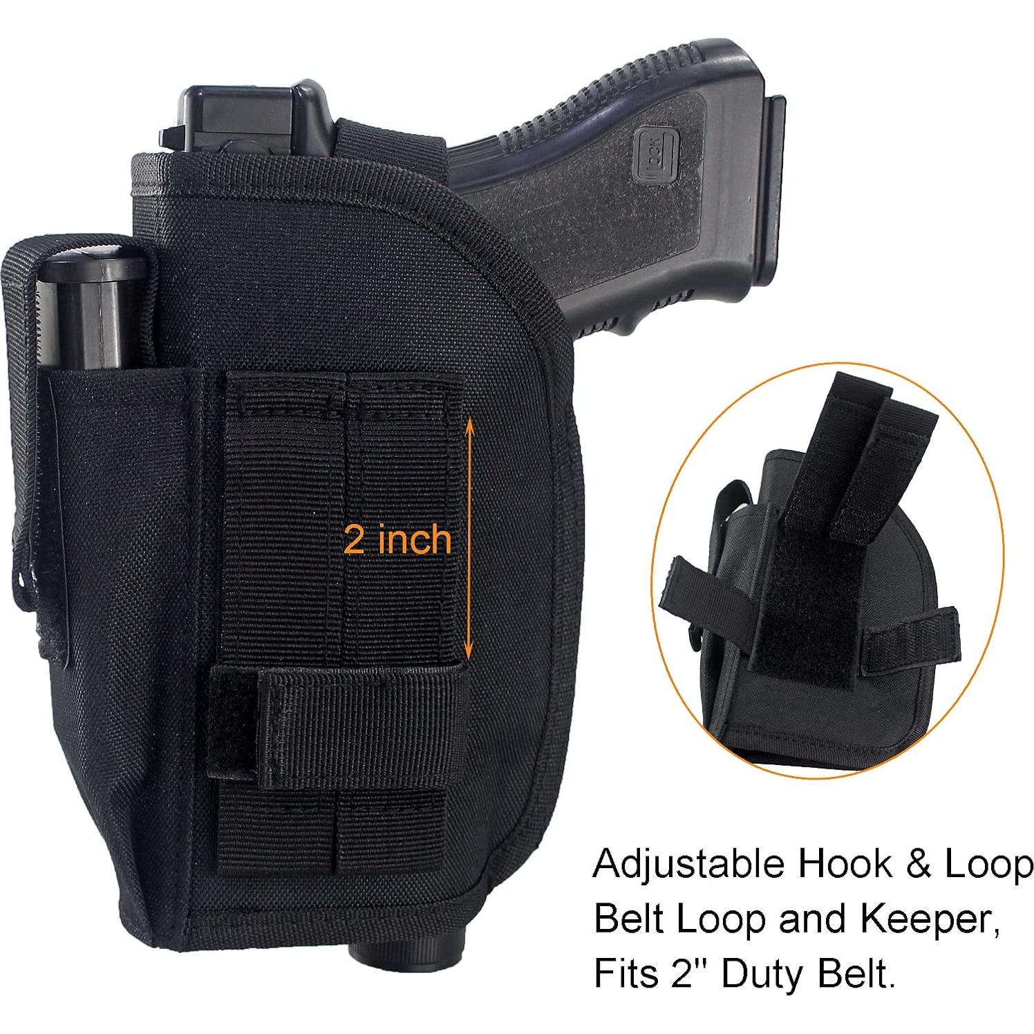 Funda Táctica Depring para Cinturón con Cargador Negro