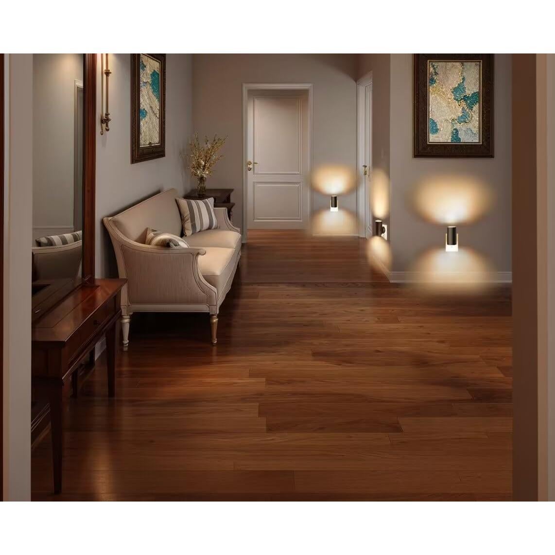 Luces Nocturnas LED GEPLAD 4PK-B Regulables 3000K