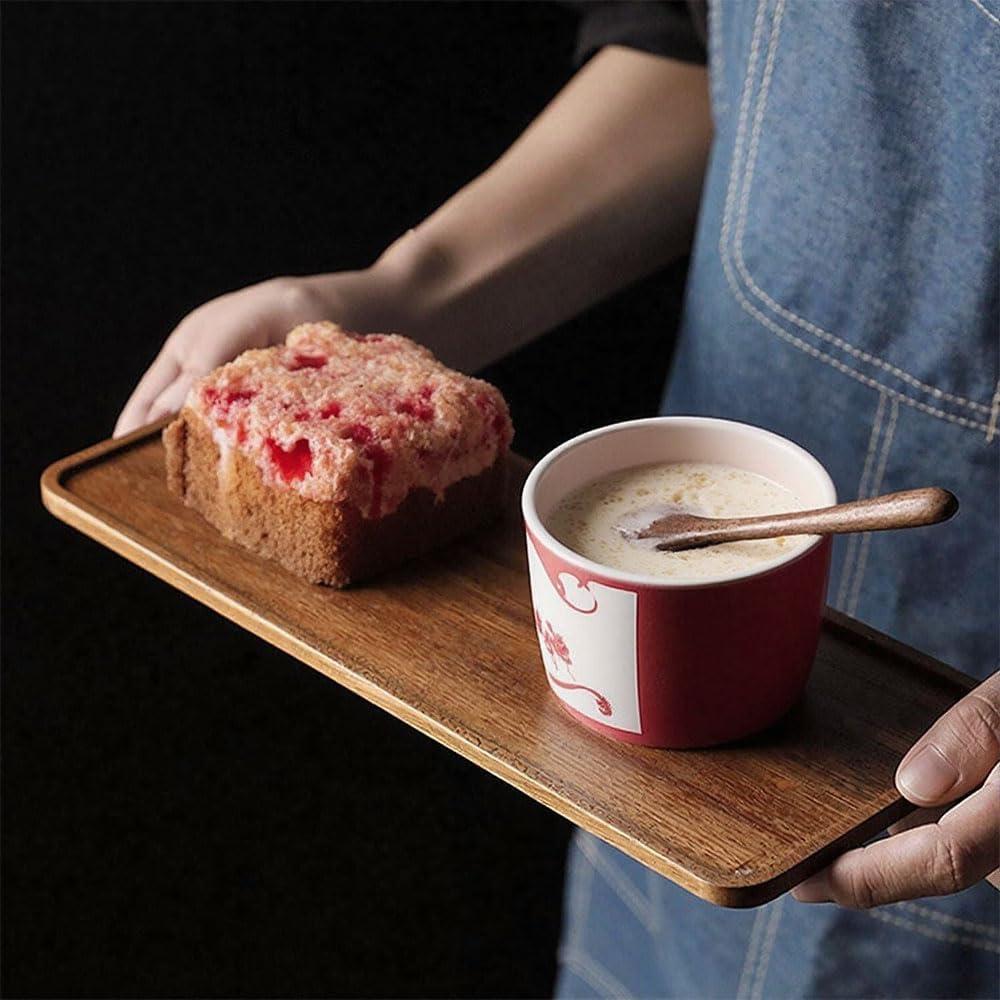 Bandejas de Madera de Acacia Linwnil - 3 Piezas 35.1 cm