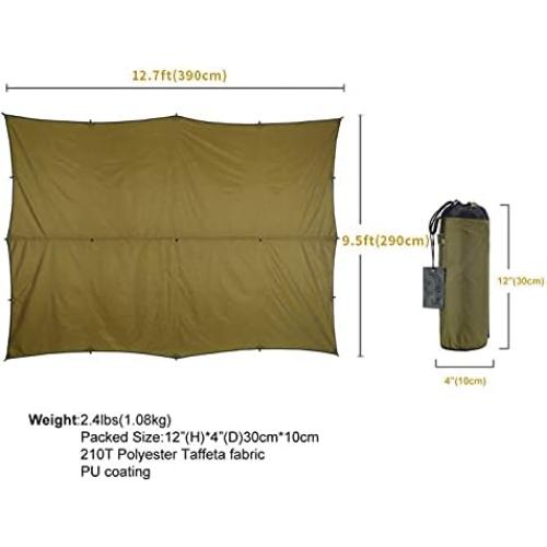 Lona de Camping OneTigris Bulwark 100% Impermeable 3 Personas