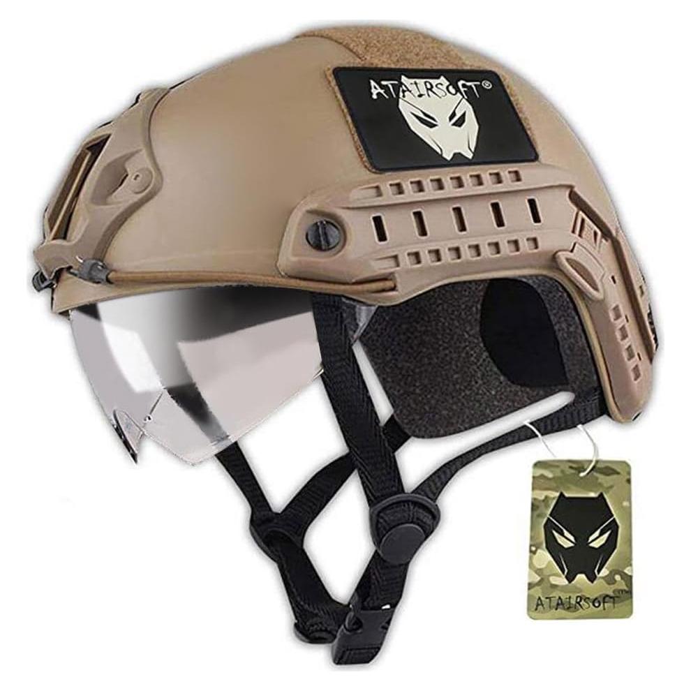 Casco Táctico ATAIRSOFT MH con Gafas Protección 550g