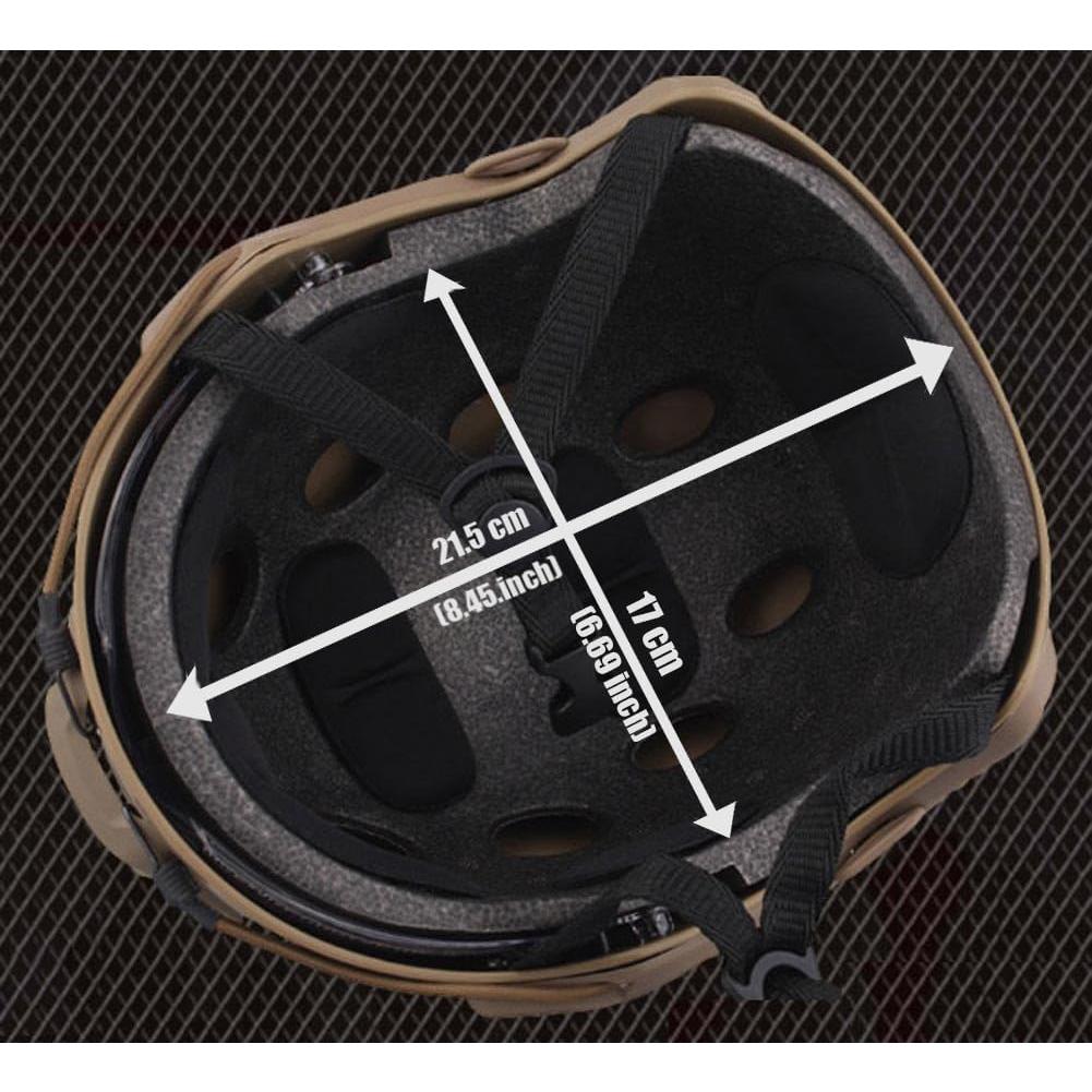 Casco Táctico ATAIRSOFT MH con Gafas Protección 550g