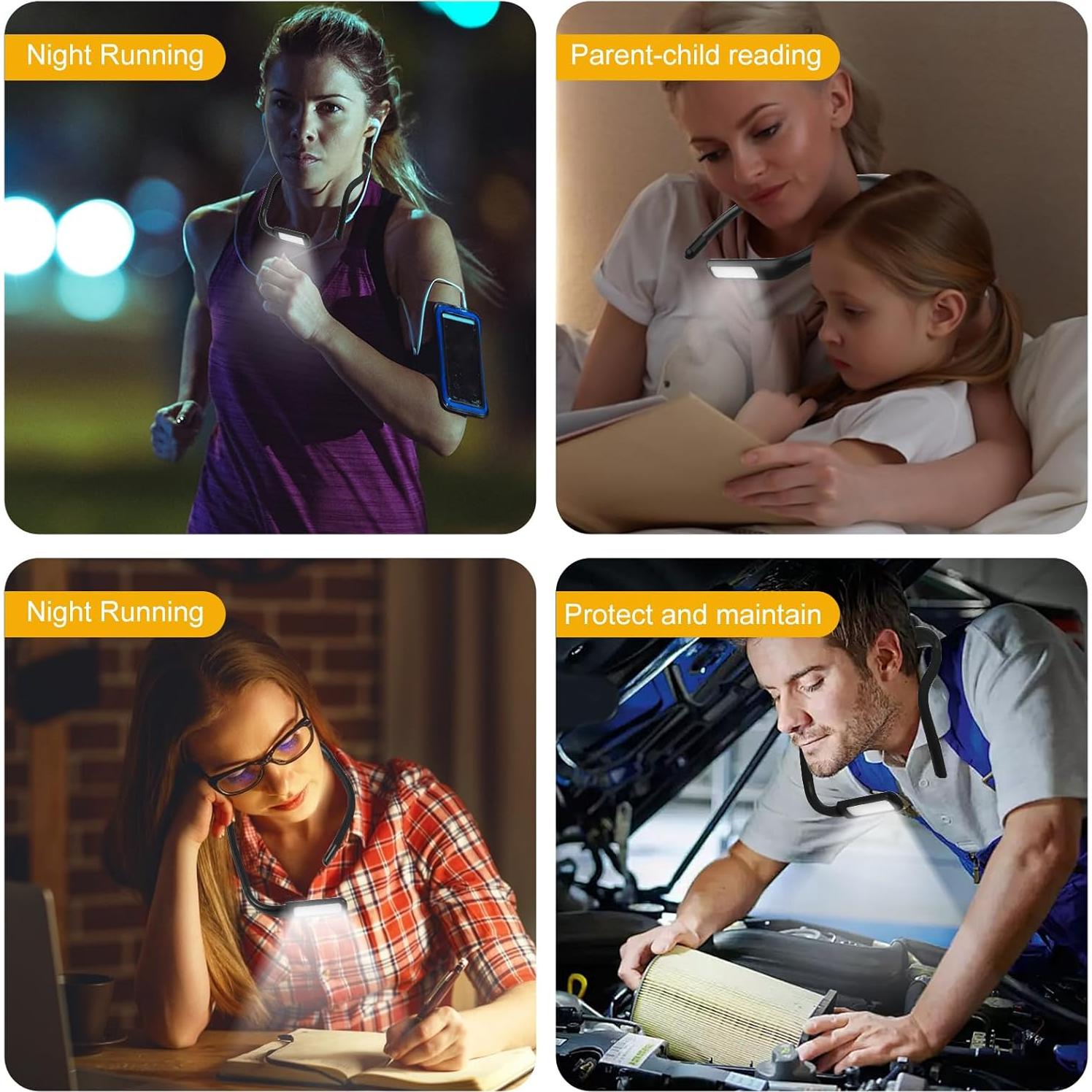 Reading Light, Rechargeable Book Light for Reading in Bed with Memory Function-Mini Portable, Ultralight Clip-on LED Bookmark Lamp for Night Reading for Book Lovers, Kids