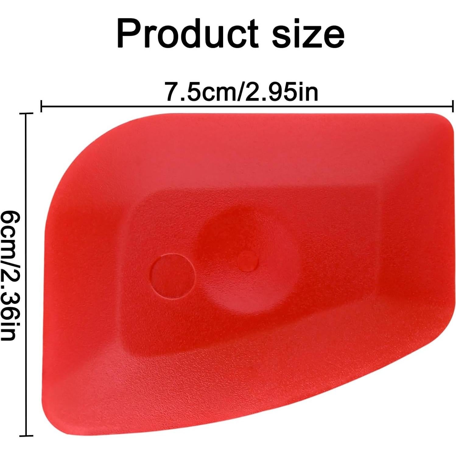 Juego de 3 Raspadores de Sartén de Plástico WLLHYF - Rojo