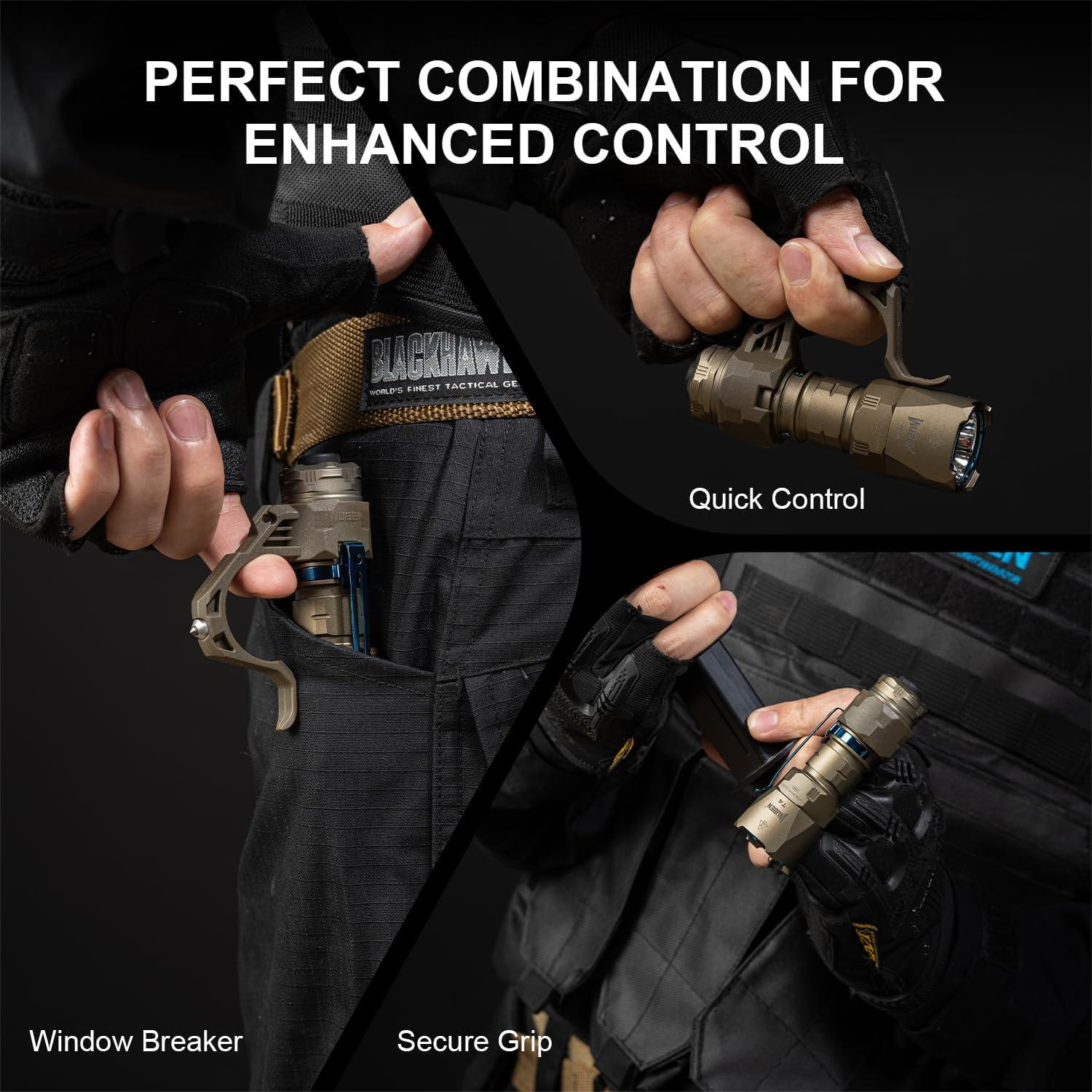 Anillo Táctico WUBEN T4 con Rompeventanas para EDC