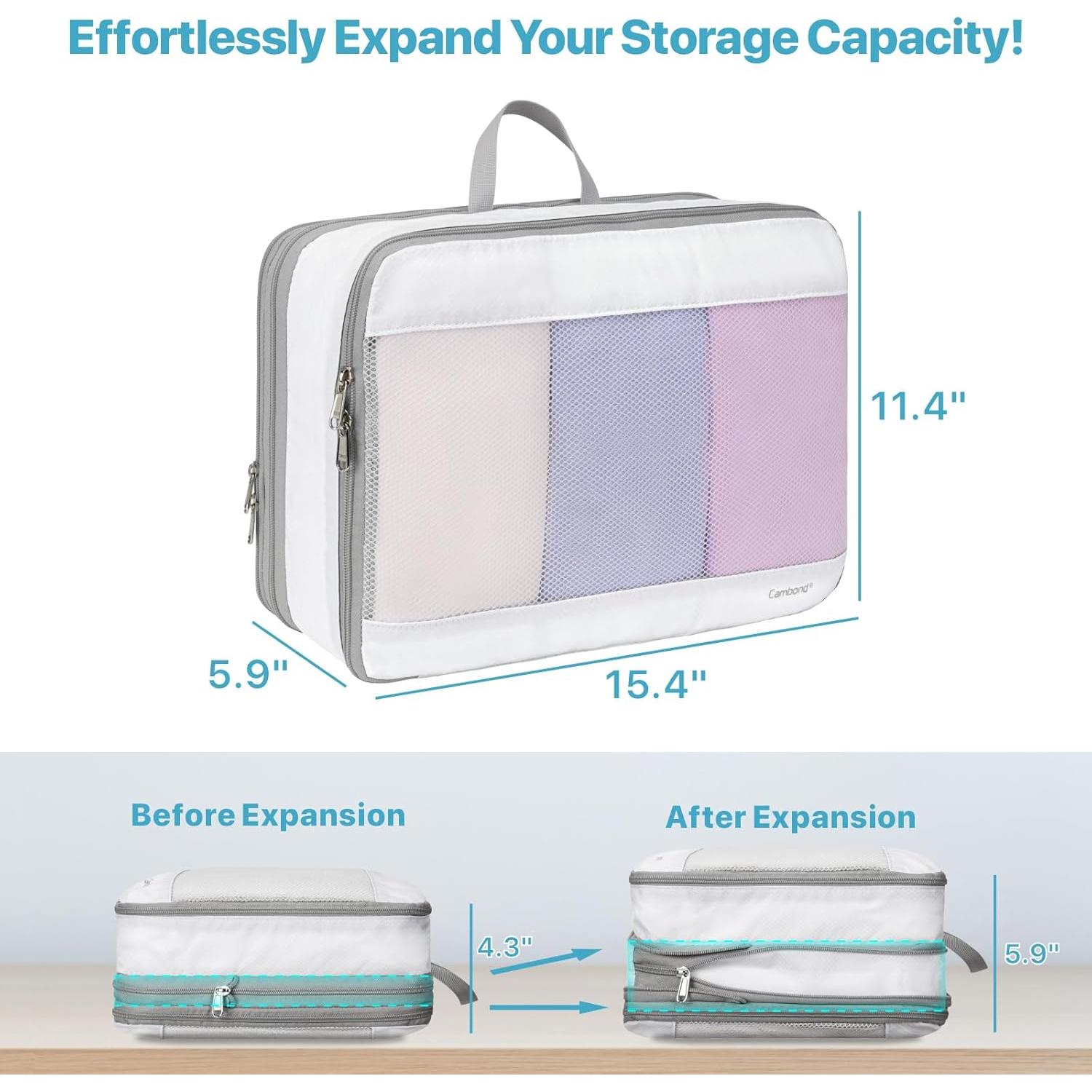 Cubo de Compresión Doble Cara Cambond 39x29x15cm para Viajes