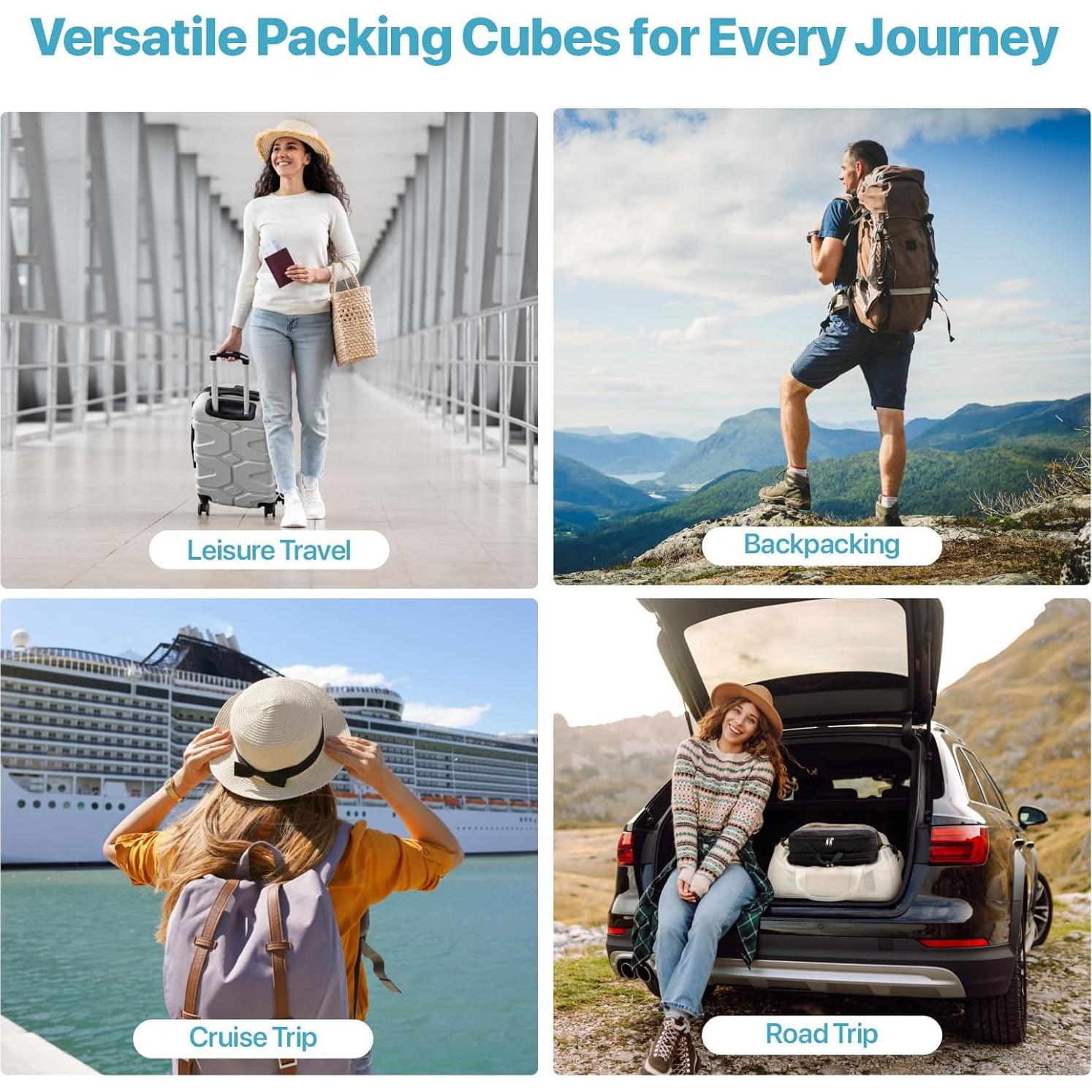 Cubo de Compresión Doble Cara Cambond 39x29x15cm para Viajes